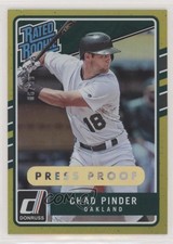 2017 Chronicles Donruss Rated Rookies Press Proof Gold 86/99 Chad Pinder 0m8