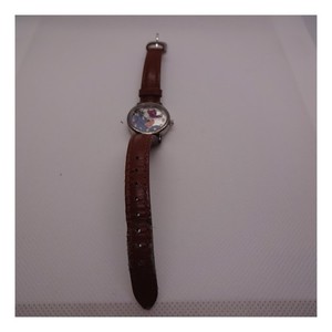 Disney Eeyore Butterfly SII MU0522 Women's Watch Brown Leather Band NEW BATTERY