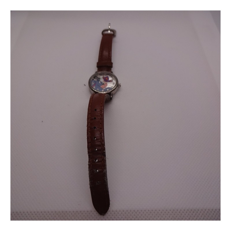 Disney Eeyore Butterfly SII MU0522 Women's Watch Brown Leather Band NEW BATTERY