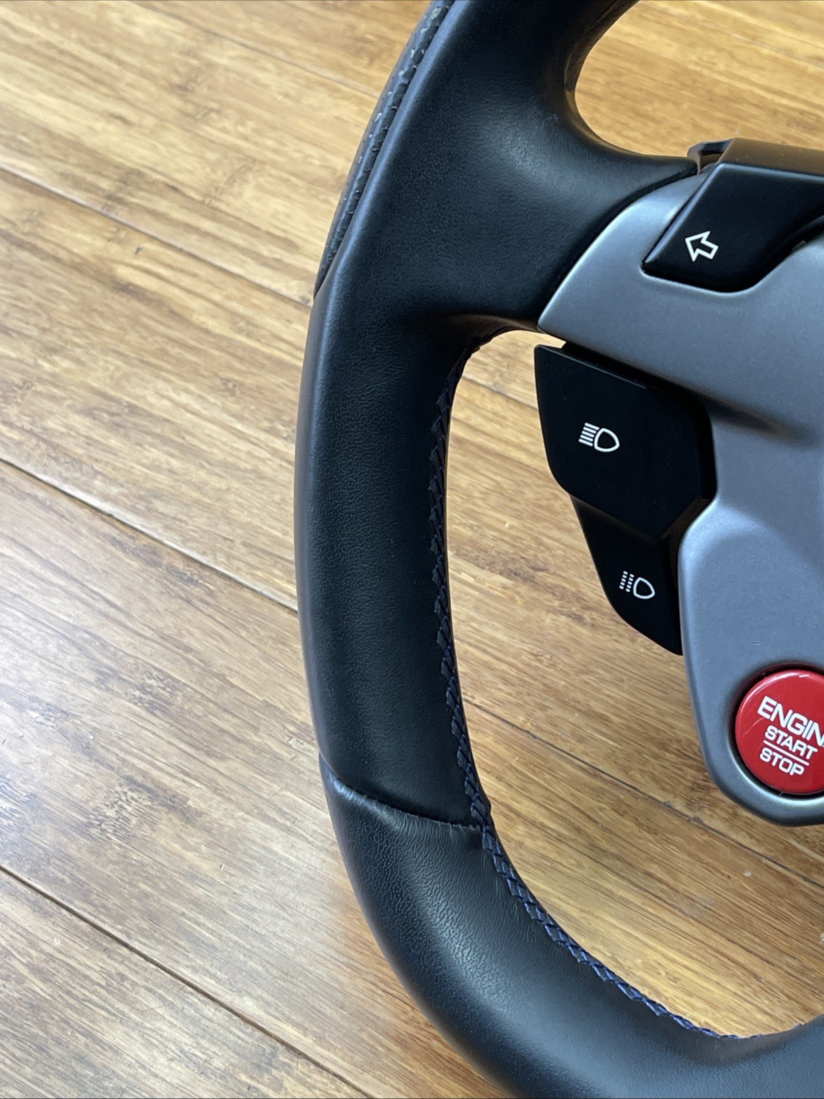 2018-2020 Ferrari Portofino F164 Steering Wheel Black and Blue Leather OEM