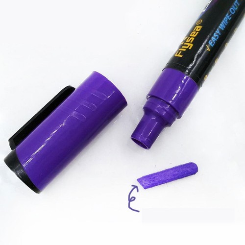 12 Liquid Chalk Markers Set Neon Fluorescent 3-6mm Whiteboard Marker Pens - Picture 4 of 7