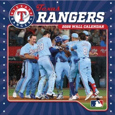 Turner Licensing,  MLB Texas Rangers 2026 Wall Calendar, 12'' X 12'', 12-Month C
