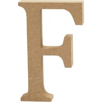 Buchstabe, H: 8 Cm, Mdf, F, 1 StüCk