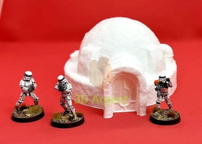Wüstenhaus klein 28mm Landschaft Gelände kompatibel Star Wars Legion 3D gedruckt