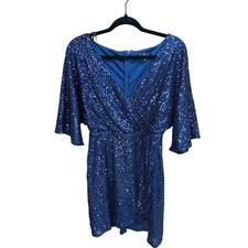 Lulu’s Sequin Short Wrap Dress – Size Small – Minor Flaws