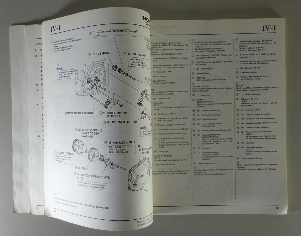 Manual de Taller Honda CB 125 Td Twin Dos Cilindros/Freno de Disco Stand 1982 - Imagen 4 de 4