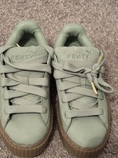 Tenis para mujer PUMA x Fenty Creeper Phatty Nubuck Rihanna Fenty verde claro 8