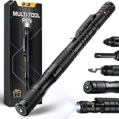 Geschenke für Männer, 8 in 1 Multitool Stift mit Kompass