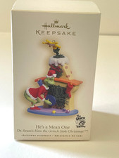 Hallmark Keepsake Christmas Ornament You're A Mean One GRINCH Dr Suess