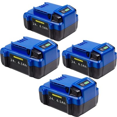 4Pcs 24V 6.5Ah For Kobalt 24V Max Lithium Ion Battery KB624-03 KB524-03 KB424-03