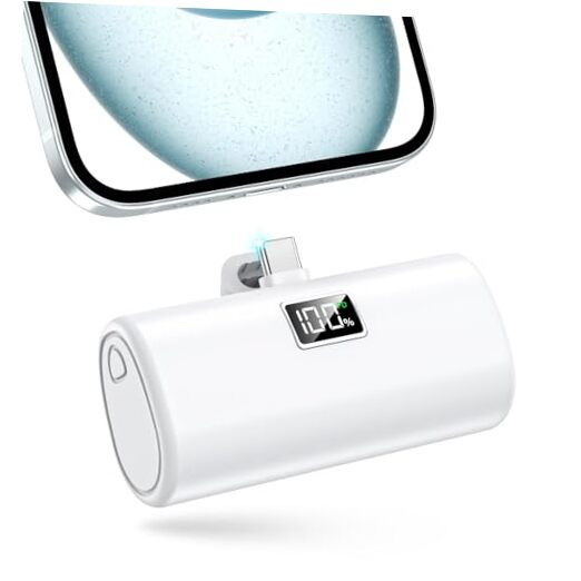 6000mAh USB-C Portable Charger for iPhone 15 16 Power Bank-image