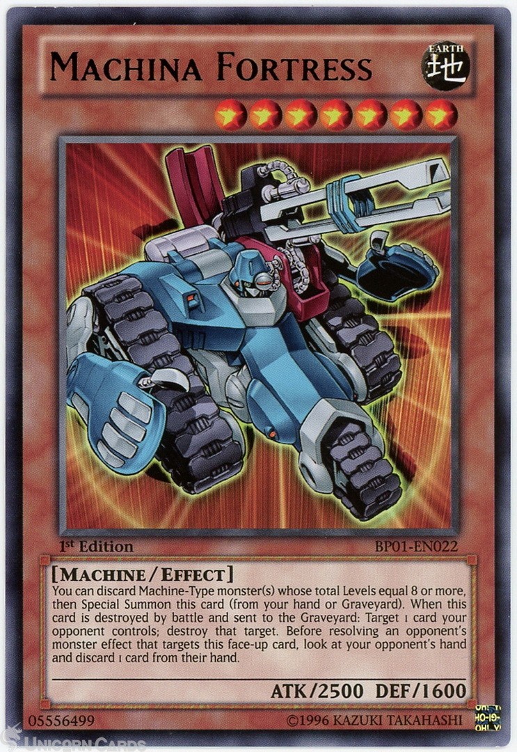 BP01-EN022 Machina Fortress : Starfoil Rare 1st Edition Mint YuGiOh Card