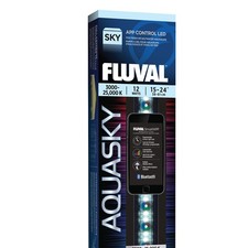 LED Aquarium Light Fluval Aquasky 2.0 12W 15-24 Adjustable RGB 6500K White LEDs