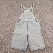 Vintage Guess Shortalls Womens Size 3 Denim Overalls Shorts Made in USA Festival