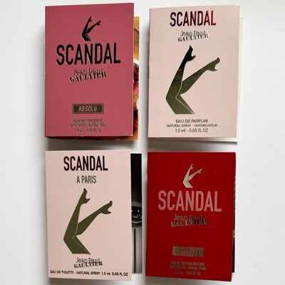 Jean Paul Gaultier SCANDAL Women's Perfume Collection Sample Spray Vial 4pc Set