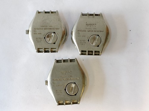 NOT WORKING, REPAIR PARTS PURPOSE SWATCH IRONY QUARTZ 3 PIECE LOTT SWISS MEN'S - Picture 9 of 13
