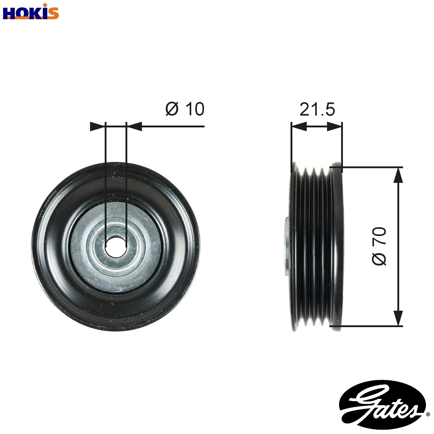 DEFLECTIONGUIDE PULLEY VRIBBED BELT T36747 FOR SUZUKI SWIFT/MK/IV/III SPLASH