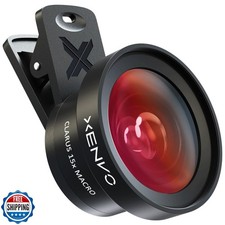 Xenvo Pro Lens Kit for iPhone and Android, Macro and Wide Angle Lens with LED