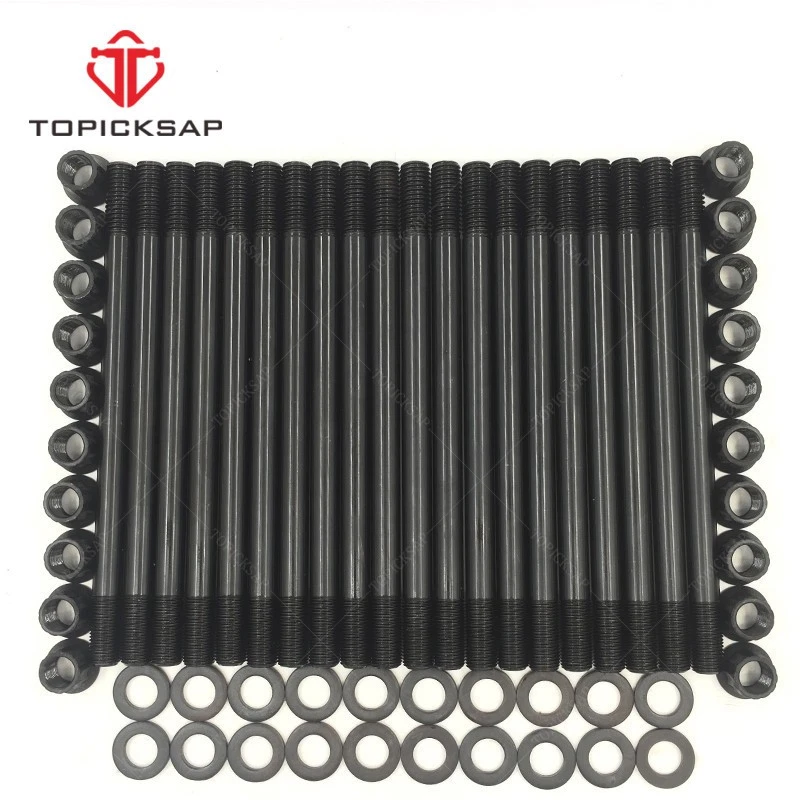 Nuevo KIT DE PERNOS DE CULATA DE 18mm y JUNTA DE CULATA APTO PARA 03-07 FORD 6.0L V8 DIÉSEL Foto 3 de 4