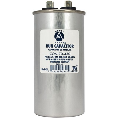 Appli Parts Run Capacitor for ac 70 Mfd uF (microfarads) 370 VAC or 450 VAC CBB6