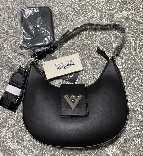 BORSA A TRACOLLA VALENTINO ORLANDI MEZZALUNA + PORTAMONETE