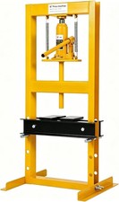 6 Ton Hydraulic Shop Press With 2 Press Plates H-frame Adjustable Benchtop