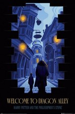 Harry Potter - Movie Poster (Welcome To Diagon Alley - Hagrid & Harry)