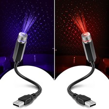 2 Pack USB Star Projector Night Light Adjustable Romantic Projector Car Inter...