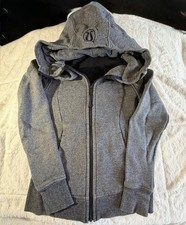 Lululemon Scuba Dark Heather Gray Charcoal Full-Zip Hoodie Jacket Size 6