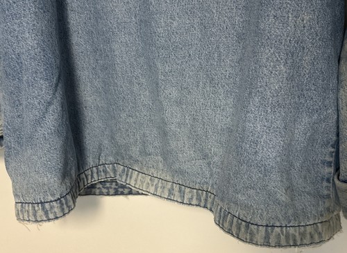 VTG Big Ben Blanket Lined Denim Chore Jacket Adult Size 44 Blue USA Made Trucker - Picture 15 of 18