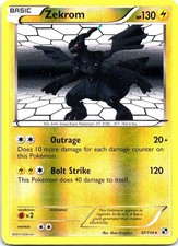 Zekrom 47/114 Holo Rare Black & White Pokemon Reverse Holo Near Mint on eBay