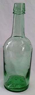 Antique Glass Patent P & R Bristol Whiskey Bottle Vintage