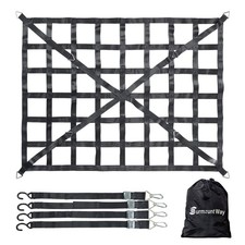 Surmountway 66" x 50" Heavy Duty Cargo Net for Pickup Truck Bed 65" x 50"