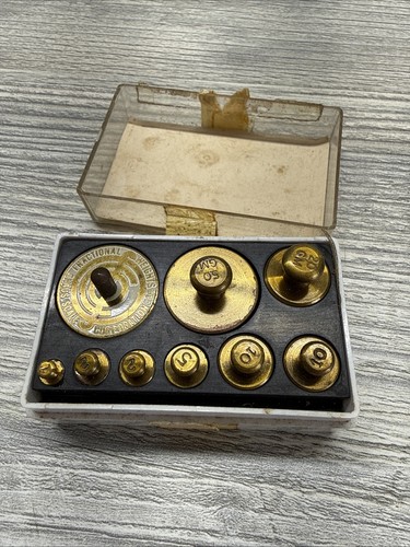 Vintage OHAUS Scale Fractional Metric Weights Set