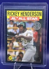 🔥2021 Topps 1986 Topps All-Star 🐐Rickey Henderson🐐 Navy Blue #86AS8 HOFer🔥