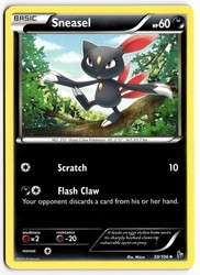 Sneasel 50/106 Flashfire Uncommon Pokémon Card
