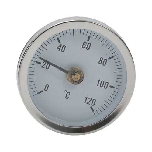 0-120?? Termómetro de tubo de sujeción de acero inoxidable en tubo resorte de calefacción 63 mm - Imagen 9 de 13