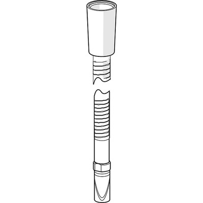 Hansa Brauseschlauch für Wannenrand 59912281  175 cm lang, Ersatzteil, chrom