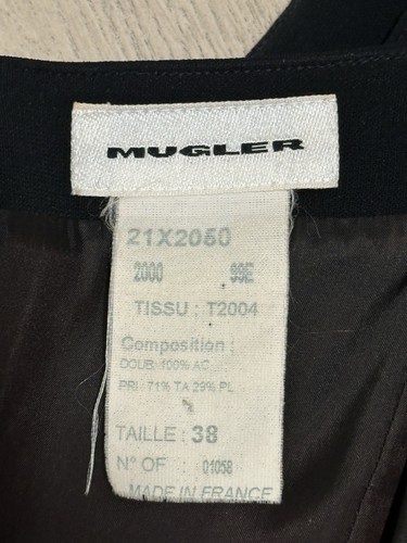 Abito Thiery Mugler vintage anni 90 donna bloke retrò raro made in France 38 - Foto 15 di 17
