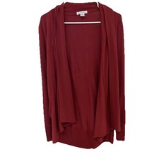 Athleta Pranayama Restore Wrap Burgundy Cardigan women small minimalist yoga