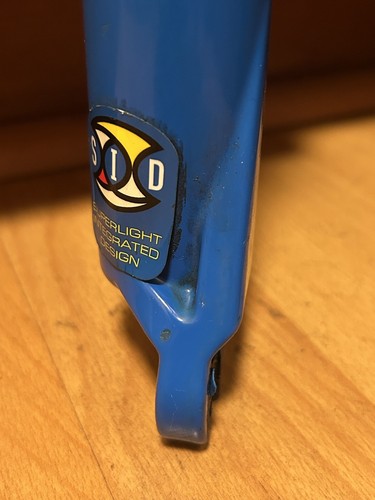 Vintage 1998 Rock Shox SID 1st Gen 1 1/8 Threadless Fork 26 " 90s MTB Rim Blue - Picture 7 of 24