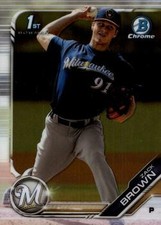 Zack Brown 2019 Bowman Chrome #BCP-152 Prospects Milwaukee Brewers