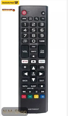 Ersatz Fernbedienung für Alle LG Modelle Smart TV LED LCD UHD OLED AKB75095307