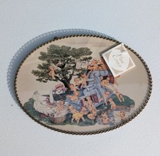 Vtg Gallery Graphics Bath Time Babies W Goose And In A Shoe Flue Cover W Tag