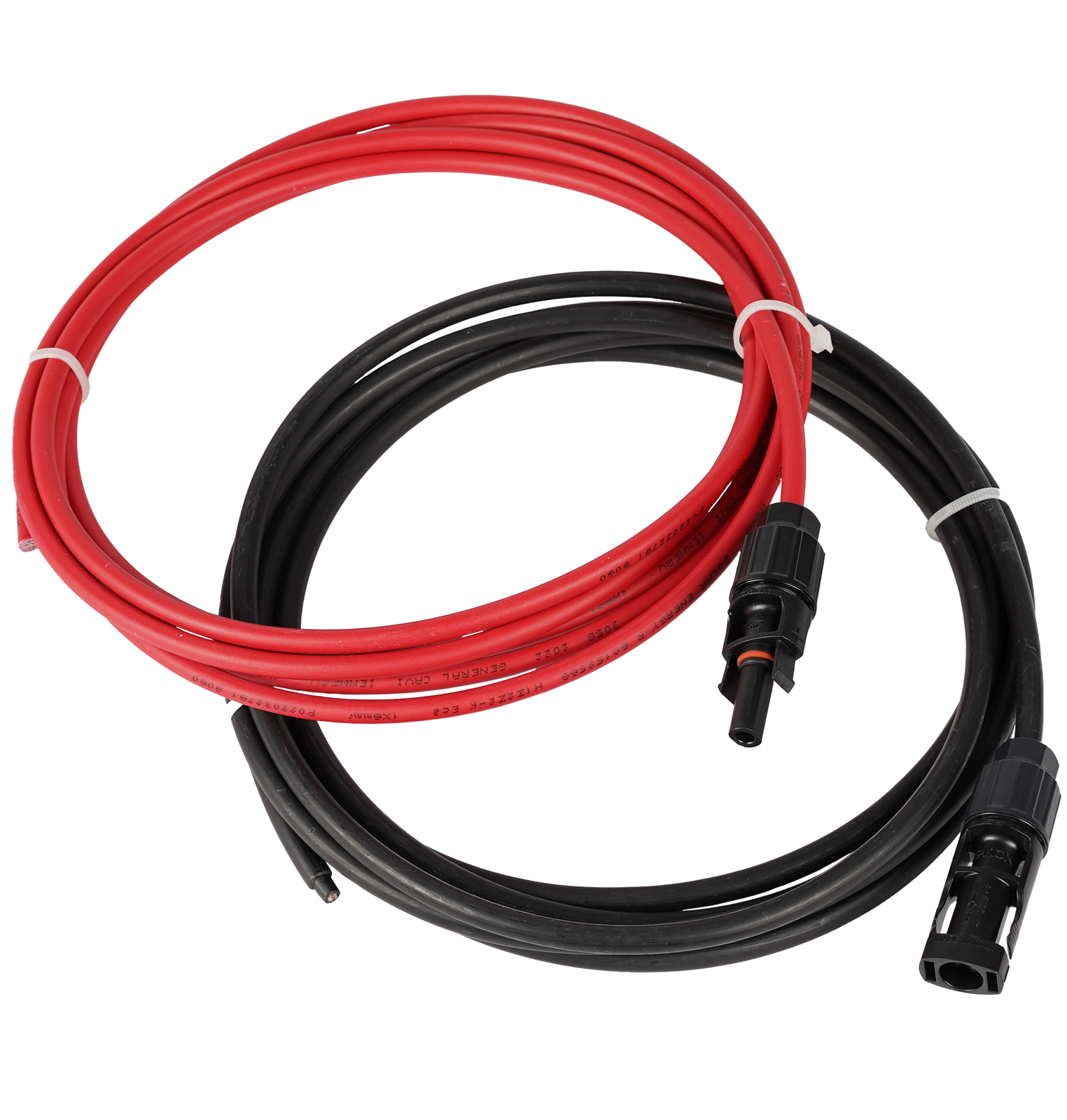 Coppia Cavi Fotovoltaico 4 mm² 1500V Maschio/Femmina ad Estremit&agrave; da Asse