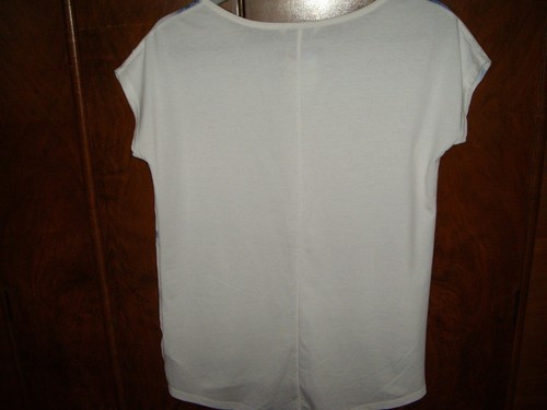 REDUCED BNWOT Next Capped Sleeved T-Shirt White/Multi With Sequins Size 10 - Picture 6 of 7