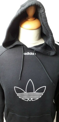 NEU MIT ETIKETT SUPERSTAR ADIDAS SPIRIT SUPERSTAR STIL HOODIE TOP KAPUZENPULLOVER KAPUZENHAUBE SCHWARZ - Bild 3 von 7
