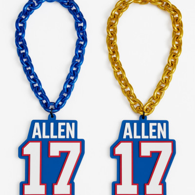 Buffalo Bills #17 Josh Allen Big Chain Necklace 34