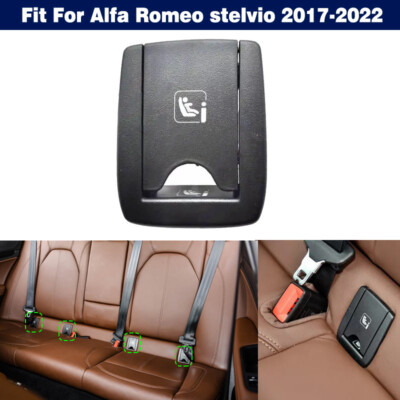 Rear Row Child Seat Buckle ISOFIX Switch Cap Cover For Alfa Romeo Stelvio 17-22