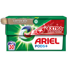 Pack 30 Pods + ARIEL EXTRA Clean Power * Ultra Détachant Lot Capsules de Lessive